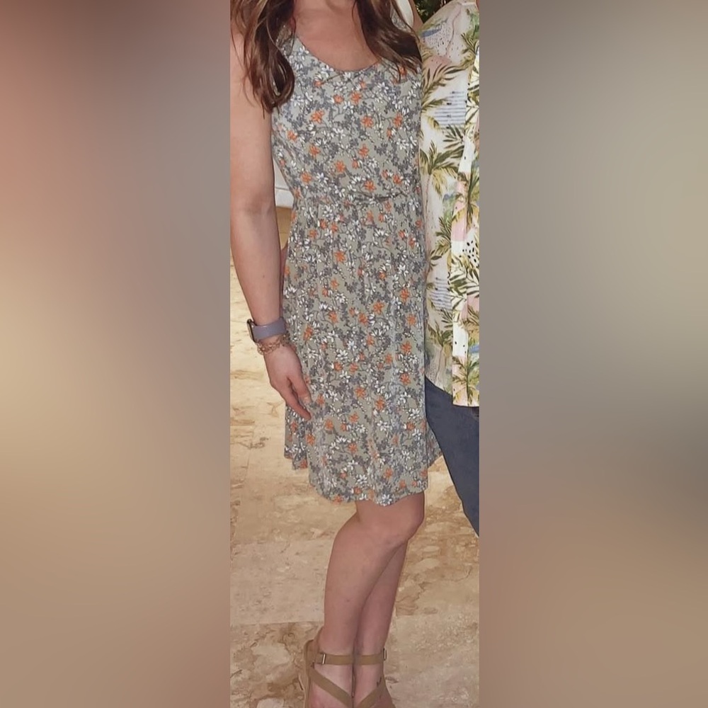 Floral Sleeveless Dress - Multicolor
